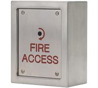 DEFENDER SECURITY DEF-0691-1 Fireman’s Override Drop Switch - Surface Mount, 316 Stainless Steel