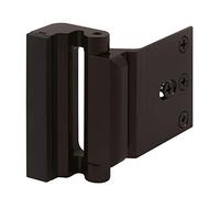 Defender Security U 11126 Door Reinforcement Lock - Add Extra, High Security to Your Home and Prevent Unauthorized Entry - 3” Stop, Aluminum Construction (Bronze Anodized Finish), 7.62 cm