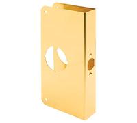 Defender Security U 9547 Non-Recessed Door Reinforcer 1-3/8-Inch Thick by 2-3/8-Inch Backset 2-1/8-Inch Bore, Brass