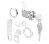 Defender Security U 9950KA (Keyed Alike) Drawer and Cabinet Lock - Secure Important Files and Drawers, 1-3/8”, Diecast Stainless Steel, Fits on 1” Max Panel Thickness