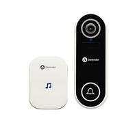 Defender Video Doorbell - Smart Wireless Video Doorbell Camera with Chime - Full HD - Night Vision - USB Rechargeable - No Subscription - IP66 Waterproof - SD Card Included