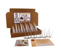 Defender Wide Plastic Bird and Pigeon Spikes 5 Metre Pack - 15 x 334mm strips. A humane Bird and Pigeon Control Deterrent. Get rid of pigeons and...