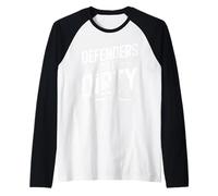 Defenders Do It Dirty Sliding Tackle Football Soccer Defense Raglan Baseball Tee