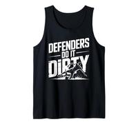 Defenders Do It Dirty Sliding Tackle Football Soccer Defense Tank Top