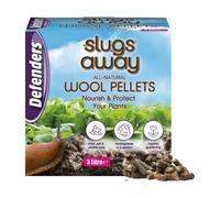 Defenders Slugs Away Wool Pellets 3L Natural, Poison Free Slug Deterrent