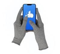 DefenderShield EMF Radiation Protection Computer Gloves - Use with Touch Screens, Keyboards, Tablets, Laptops and Cell Phones (Large)