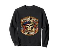 Defending Liberty 250 Years Patriot Veteran Military Americ Sweatshirt