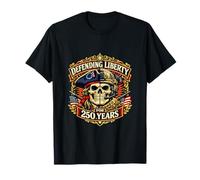 Defending Liberty 250 Years Patriot Veteran Military Americ T-Shirt