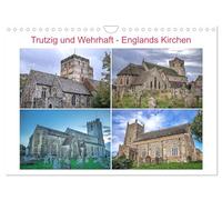 Defiant and fortified - England's churches UK-Version (Wall Calendar 2026 DIN A4 Landscape), CALVENDO 12 Month Wall Calendar