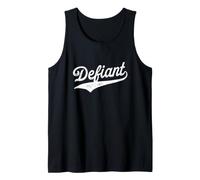 Defiant - Retro Collegiate Nostalgic Sports University Style Tank Top