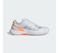adidas Women's Defiant Speed 2 Tennis Shoes, FTWR White/Halo Blue/Beam Orange, 7 UK