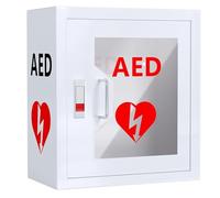 Defibrillator cabinet, Aed Defibrillator Storage Box, Wall Mounted Cardiac Defibrillation Cabinet, with Lock, Easy to Operate