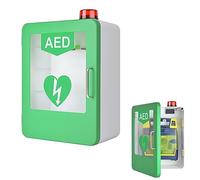 Defibrillator cabinet, AED Defibrillator Wall Cabinet, AED Defibrillator Storage Cabinet with Key and Alarm, Cardiac Defibrillation Alarm Box