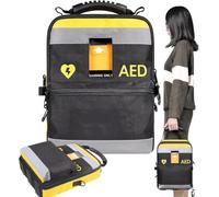 Defibrillator Carry Bag, Emergency Equipment Container with Adjustable Straps and Reflective Strips
