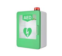 Defibrillators Medical Wall Mounted AED Defibrillator Storage Cabinet, Cardiac Defibrillation Alarm Box, Adjustable Partition, for Emergency At Home, Office and Nursing Home