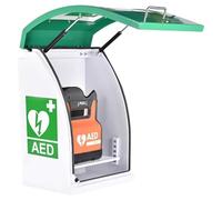 Defibrillators Medical Wall-Mounted AED Defibrillator Storage Cabinet, with Key and Alarm, Adjustable Partition Position, AED Cabinet for Home, Schools, Clubs and Groups