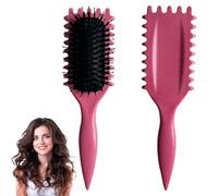Define Styling Define Curls Brush for Effective Combing and Styling, Detangling Brush for Curly Hair - Reduce Pulling and Curl Separation (Pink)