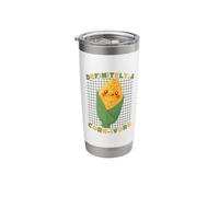 Definitely A Corn-ivore Cute Kawaii Corn Pun Stainless Steel Insulated Tumbler
