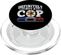 Definitely Not A Cop Secret Police Agent Undercover Cop PopSockets PopGrip for MagSafe