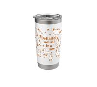Definitely Not All in A Row Ducks Funny Stainless Steel Insulated Tumbler