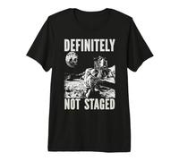 Definitely Not Staged Moon Landing Conspiracy Premium T-Shirt