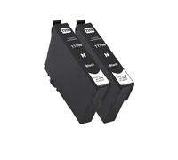 DEFIYAN 07XL Ink Cartridge Compatible With T0731 T0732 T0733 T0734 Compatible With Stylus CX8300 CX9300F C79 C90 C92 C110 CX6900F CX7300 CX7310 CX3900 Printers(2 black)