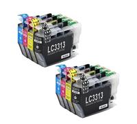 DEFIYAN 1-4set LC3313 LC3311 Color Compatible Ink Cartridge Compatible With MFC-J491DW MFC-J890DW J497DW MFC-J690DW MFC-J895DW Printers(LC3313XL 2set)