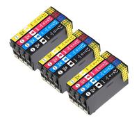 DEFIYAN 1 To 5 Set Compatible Ink Cartridges Compatible With WorkForce Pro WF-3820 WF-3825 WF-4830 WF-4835 WF-7830 WF-7840 WF-7845 T812XL 812XL 812 XL(12pcs 3set)