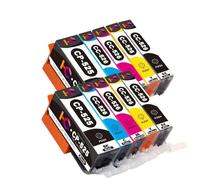 DEFIYAN 10 Pack Compatible Ink Cartridges Compatible With IP4850 IP4950 IX6550 MG5150 MG5250 MG5350 PGI-525 PGI525