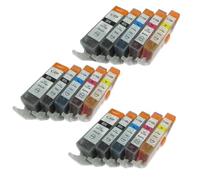 DEFIYAN 15 Pack Ink Cartridges Compatible With PGI 525 CLI 526 Compatible With IP4850 IP4950 IX6550 MG5150 MG5250 MG5350