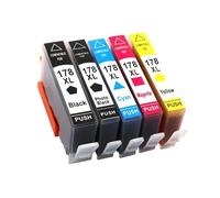 DEFIYAN 178 XL 178XL Ink Cartridge Compatible With B109 B110 B210 C309 C310 C410 D5463 D5460 D5468 5510 5515 6510 7510 B109a B109n B110(1SET(5PC))