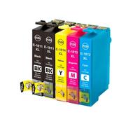 DEFIYAN 18XL Ink Cartridges Compatible Replacement Compatible With Expression Home XP205 XP215 XP225 XP305 XP312 T1811(2BK-1C-1Y-1M)