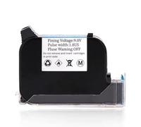 DEFIYAN 1pcs Compatible Ink Cartridge Compatible With JS12 JS12M 600DPI 12.7mm Handheld Inkjet Printer Fast Dry Eco Solvent Ink(1 black cartridges)