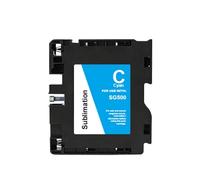 DEFIYAN 1Set Compatible Ink Cartridge Compatible With SG500 SG1000 With Updated Chip And Sublimation Ink Easy To Use(CY)