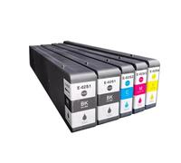 DEFIYAN 1X T02Q1 T02Q2 T02Q3 T02Q4 Compatible Color Inkjet Ink Cartridge Compatible With WorkForce Enterprise WF-C20600 Printer(T02Q1 Black)