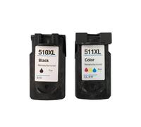DEFIYAN 2 Pack Ink Cartridge Compatible With PG 510 CL 511 Compatible With MP240 MP250 MP260 MP270 MP280 MP480 MP490 IP2700 Printers