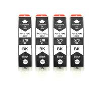 DEFIYAN 20pcs Compatible Ink Cartridge PGI-570 CLI-571 Compatible With MG5750 MG5751 MG5752 MG6850 MG6851 MG6852 TS6050 TS5050 5051(4BK)