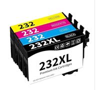 DEFIYAN 232XL Ink Cartridges Compatible Upgrade Chip March 2024 Compatible With 232 T232 XL Compatible With WF-2930 WF-2950 XP-4200 XP-4205 Printers(232 4PACK)