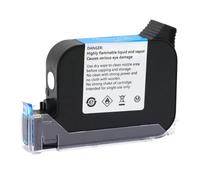 DEFIYAN 2588 42ML Black Red Blue Green Ink Cartridge Quick Drying 12.7mm Print Height Compatible With Handheld Inkjet Printers(White)