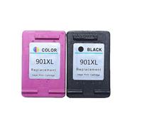 DEFIYAN 2PK Compatible Ink Cartridge Replacement Compatible With 901 XL Compatible With Officejet 4500 J4500 J4540 J4550 J4580 J4640 J4680c Printers