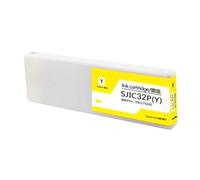 DEFIYAN 300ML SJIC32P Compatible Ink Cartridge Pigment Ink Compatible With TM-C7520G Label Printer Colors BK C M Y(SJIC32P(Y))