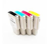 DEFIYAN 4 Compatible Colors Compatible With 728 Ink Cartridge With Chip Compatible With DesignJet T730 T830 Inkjet Printer 300ml Each(C M Y MBK)