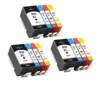 DEFIYAN 4 Pack Compatible Ink Cartridges Compatible With 902XL 906XL Compatible With Officejet Models 6954 6960 6961 6962 6963 6964 6965 6966 6968 6975 6978(3set 12pcs)