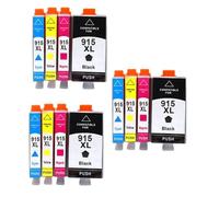 DEFIYAN 4 Pack Compatible Ink Cartridges Compatible With OfficeJet Pro Series 8020 8022 8023 8024 8025 8026 8028 8035 E Models 915 915XL 915 XL(3SET 12PCS)
