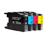 DEFIYAN 4 Pack Compatible LC1280 LC1240 Ink Cartridges Compatible With MFC-J430W MFC-J825DW MFC-J625DW Printers