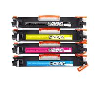 DEFIYAN 4 Pack Compatible Toner Cartridge CE310A CE311A CE312A CE313A Compatible With Pro CP1025 M275 Color MFP M175a M175nw