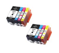 DEFIYAN 4Color Compatible Ink Cartridges Compatible With 934XL 935XL Compatible With Officejet Pro 6812 6830 6815 6835 6230 6820 Printers(2set 8pcs)