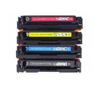 DEFIYAN 4Color Toner Cartridge Compatible With CF540A 203A CF541A CF543A Compatible With M254nw M254dw MFPM281fdw M281fdn M280nw(4PCS BK C M Y)