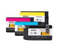 DEFIYAN 4PK Compatible Ink Cartridge Compatible With 953XL Black CMYK Compatible With OfficeJet Pro 7720 7730 7740 8210 8218(1SET)