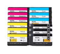 DEFIYAN 4PK Compatible Ink Cartridge Compatible With 953XL Black CMYK Compatible With OfficeJet Pro 7720 7730 7740 8210 8218(3SET)